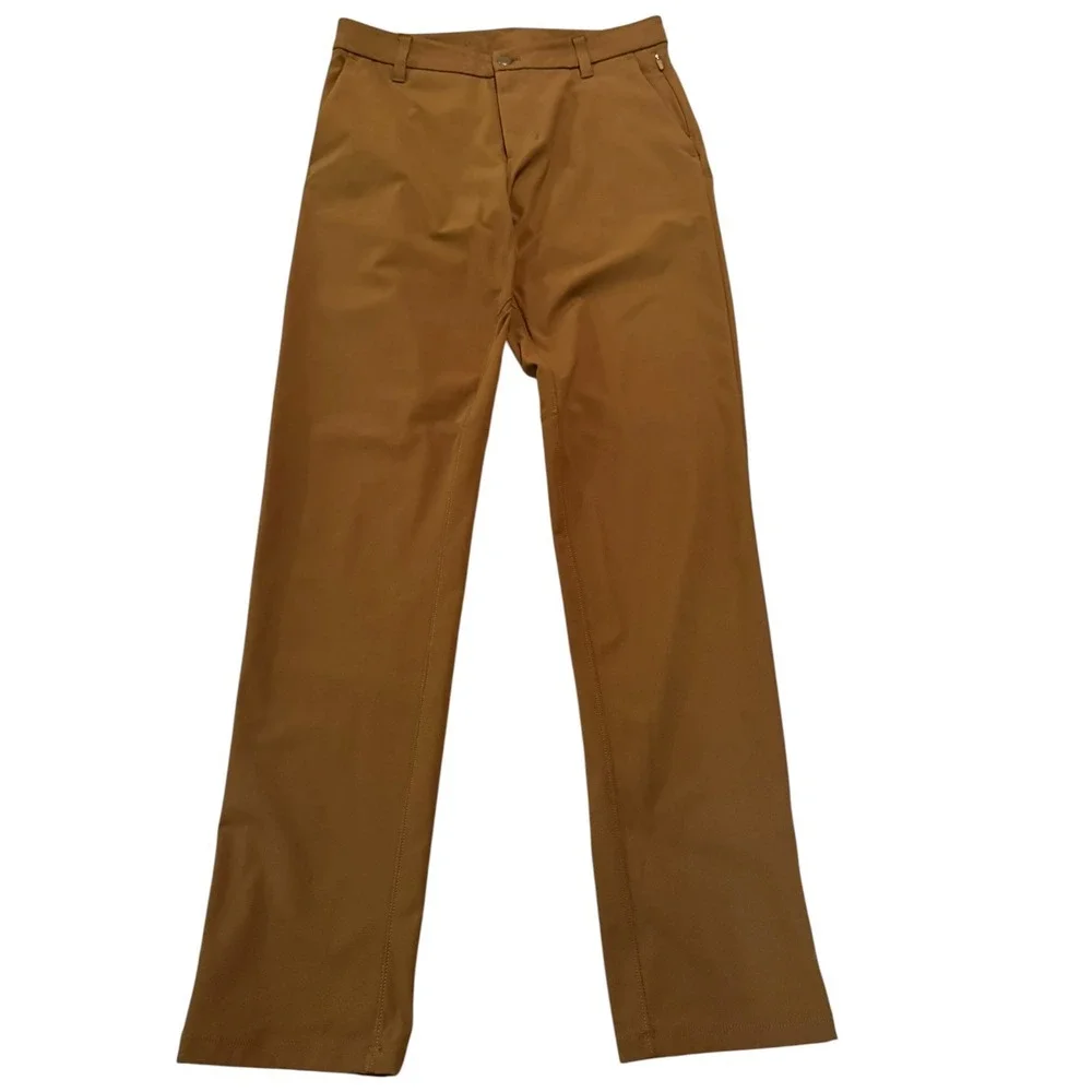 Lululemon Commission Classic-Fit Pant‎ 30x33 Brown Earth Warpstreme Activewear